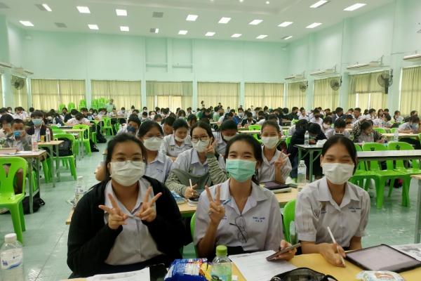 กิจกรรมสอนเสริมข้อสอบรูปแบบใหม่ TGAT,TPAT,A-level ระบบการรับสมัครเข้าศึกษาต่อ ระดับอุดมศึกษา TCAS’66 ให้กับนักเรียนชั้นมัธยมศึกษาปีที่ 5