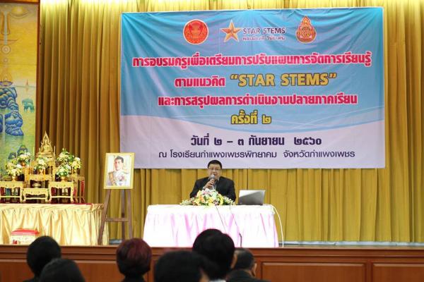 การอบรมครูเพื่อเตรียมการปรับแผนการจัดการเรียนรู้ ตามแนวคิด STAR STEM ครั้งที่ 2