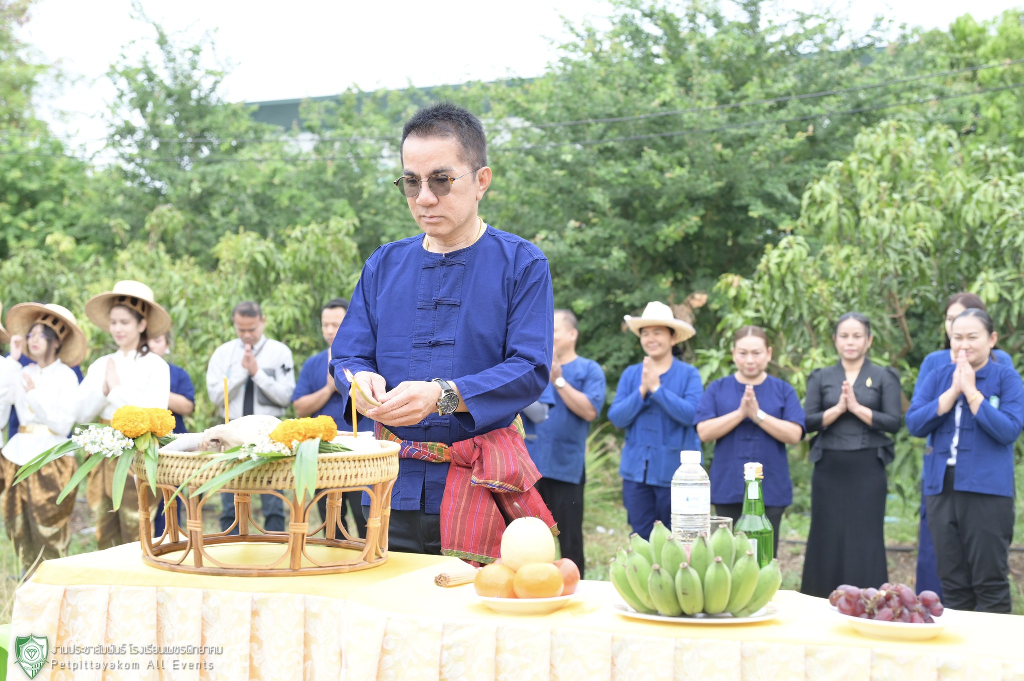 พิธีไหว้พระแม่โพสพ ณ แปลงนาสาธิต