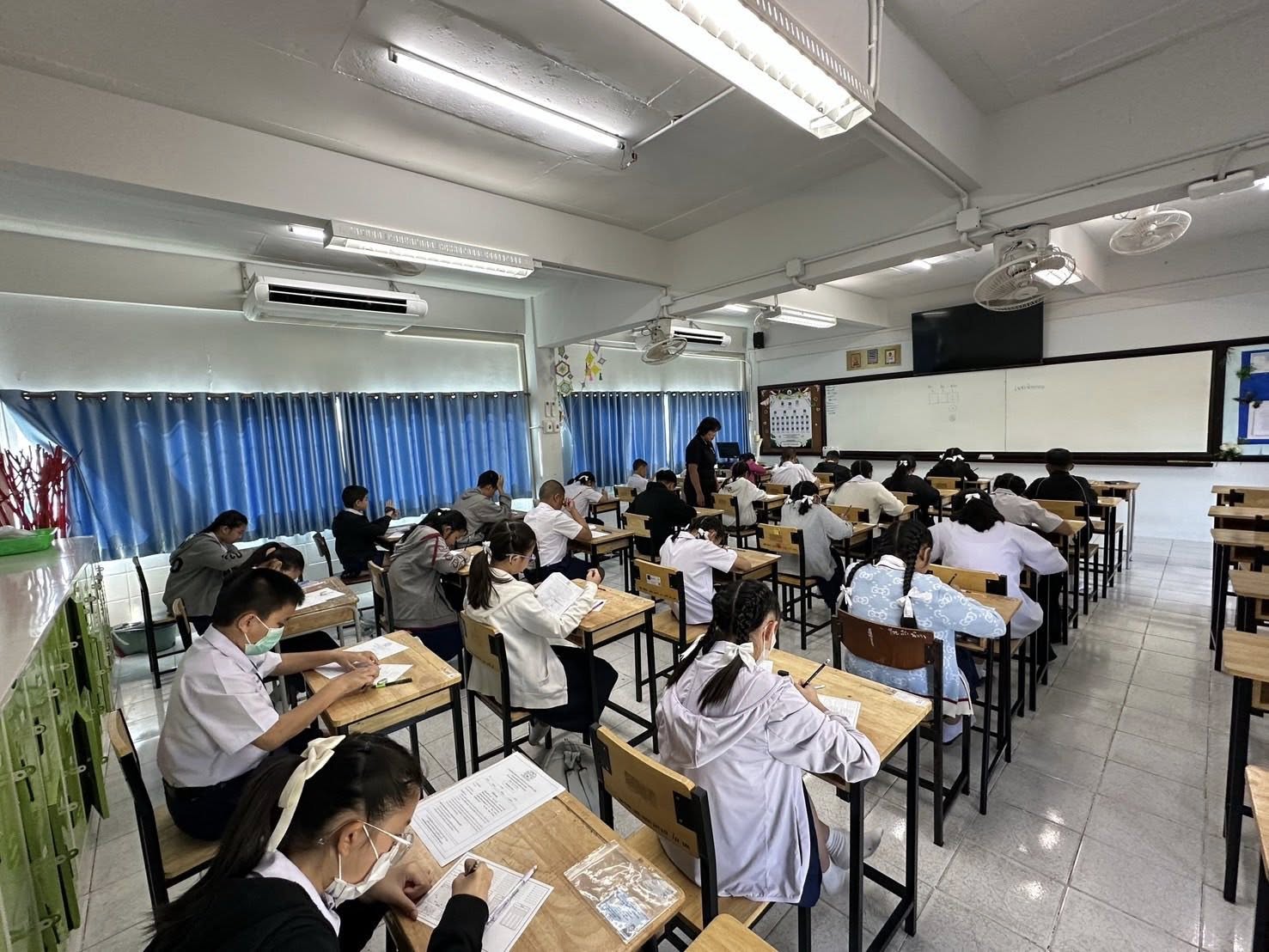 บรรยากาศการสอบ