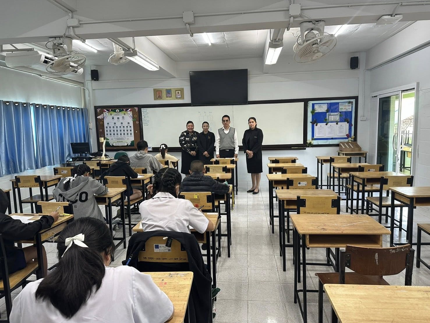 บรรยากาศการสอบ