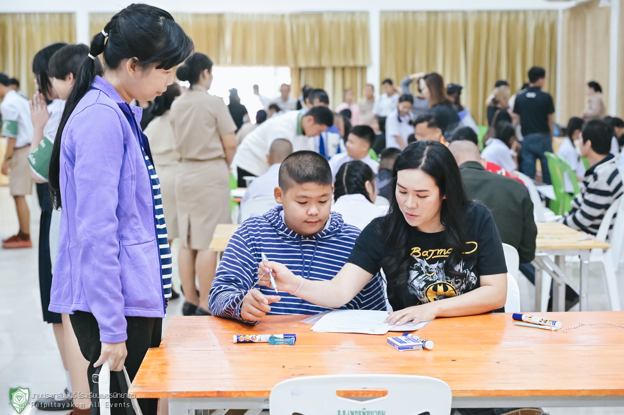 บรรยากาศการรับสมัคร