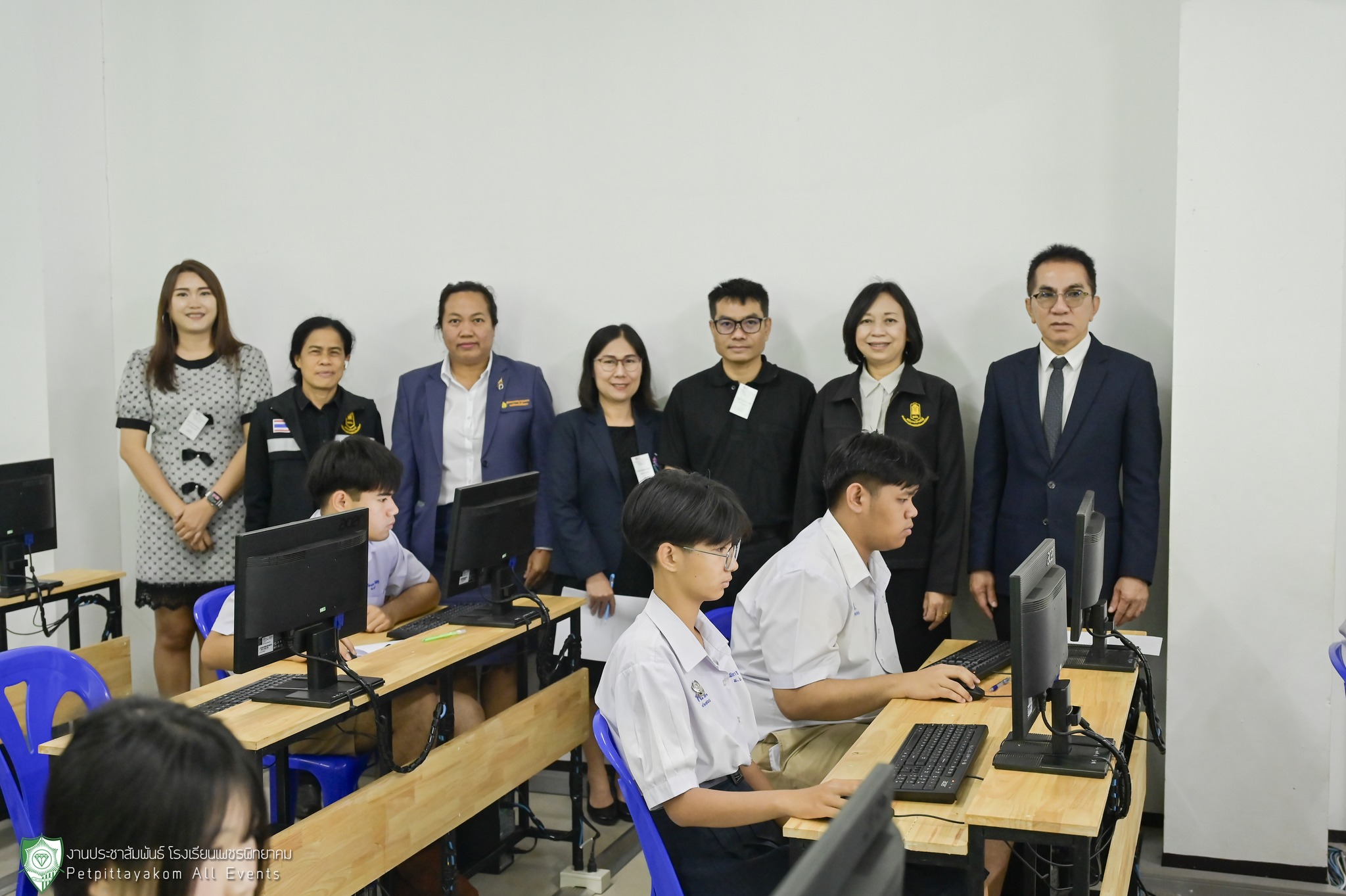 ภาพการตรวจเยี่ยมสอบ O-NET