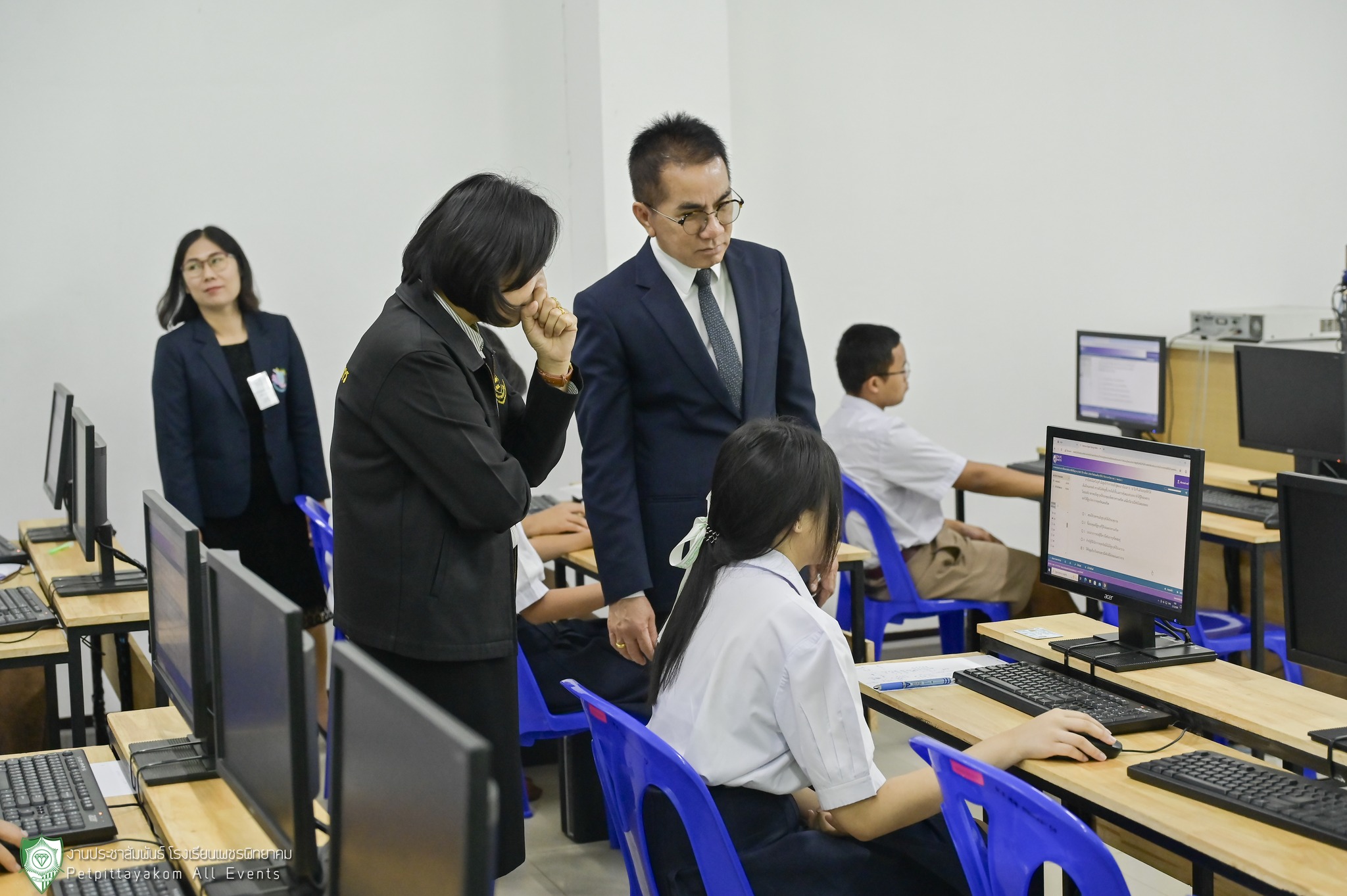 ภาพการตรวจเยี่ยมสอบ O-NET