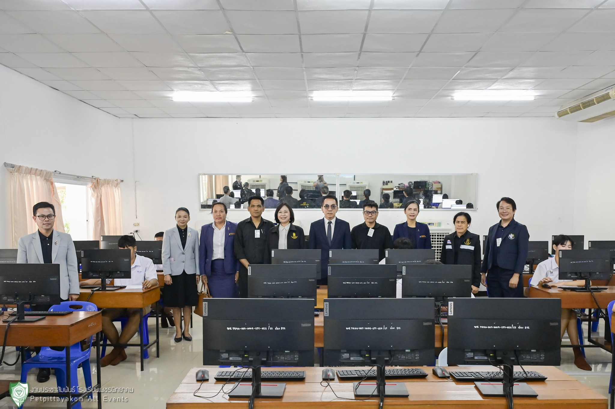 ภาพการตรวจเยี่ยมสอบ O-NET