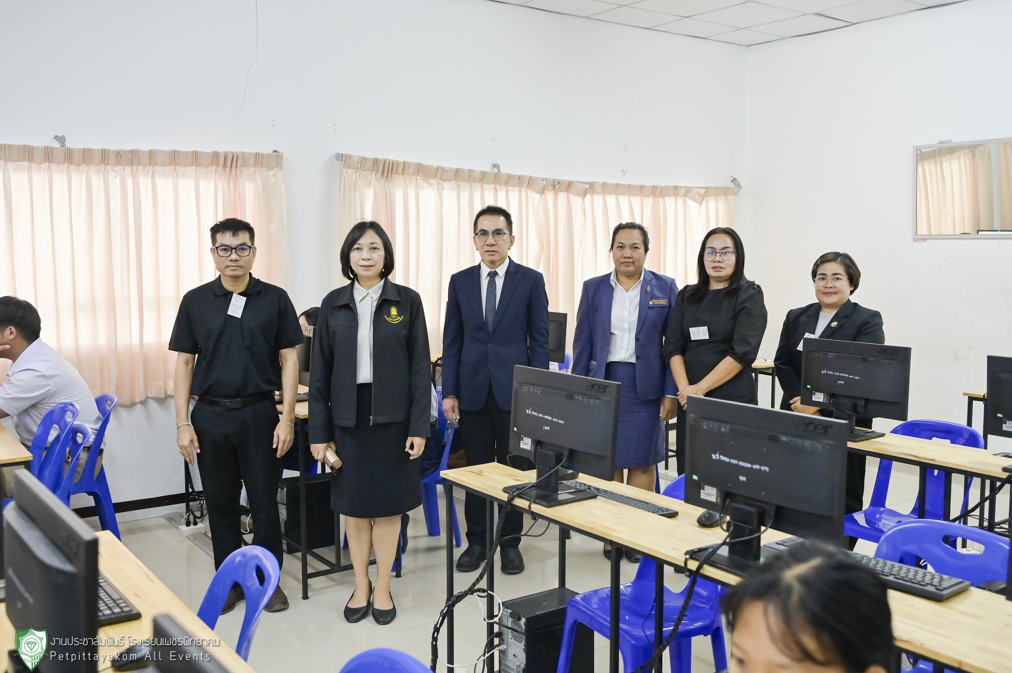 ภาพการตรวจเยี่ยมสอบ O-NET