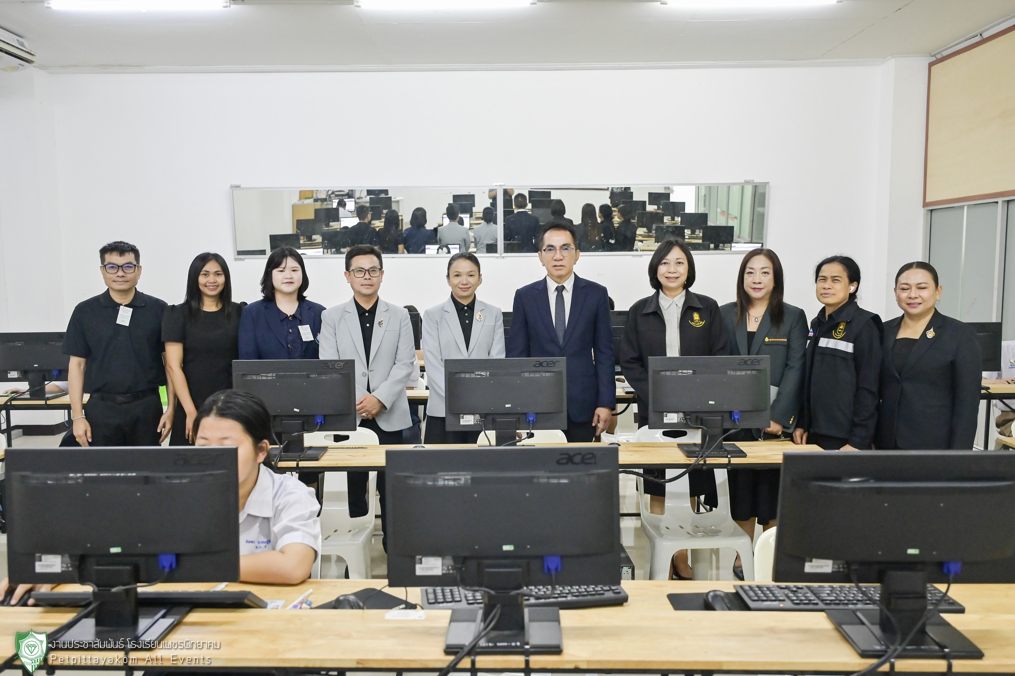 ภาพการตรวจเยี่ยมสอบ O-NET